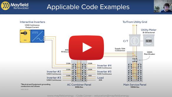 Mayfield Renewables Code Corner - 2020 NEC 705.12 part 2