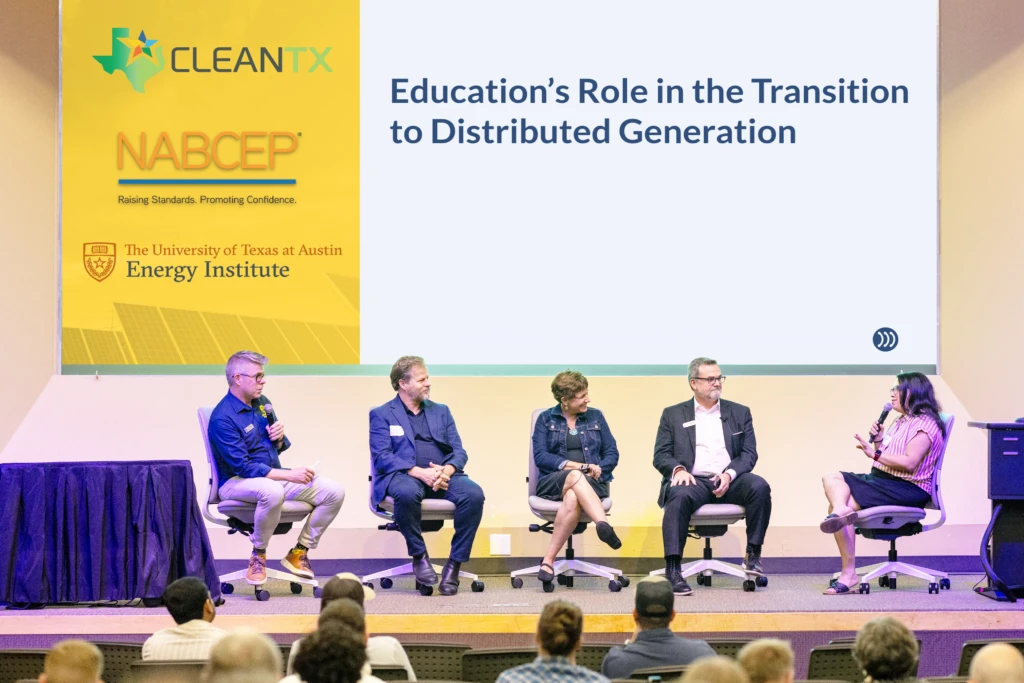Panel discussion on education and distributed generation at clean energy conference